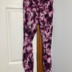 Lululemon Athletica Maroon and White Leggings